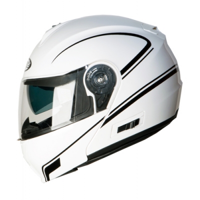 Kask Szczękowy Ozone Flip Up FP-01 Pinlock Ready White/Black